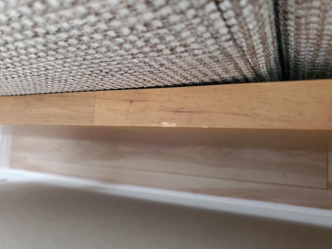 【デニデニ様】無印良品　ゆったり座れるアームレスソファ　２シーター　ベージュ