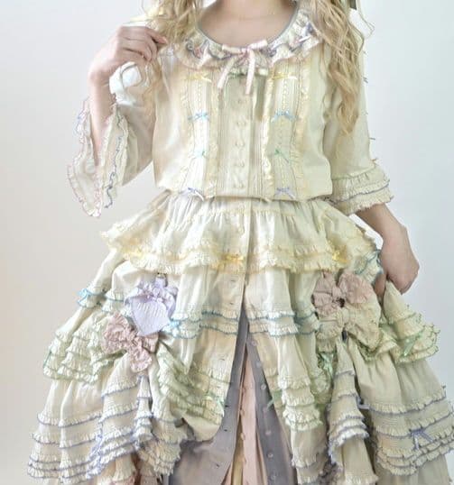 ピンクハウス 阪神限定 ワンピース アイボリー リボン付き PINK HOUSE