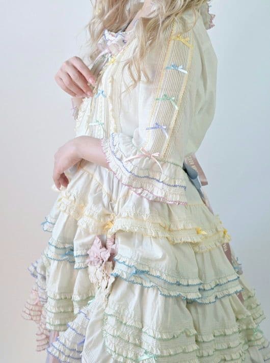 ピンクハウス 阪神限定 ワンピース アイボリー リボン付き PINK HOUSE