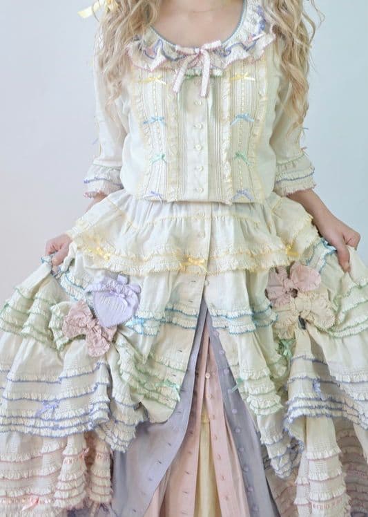 ピンクハウス 阪神限定 ワンピース アイボリー リボン付き PINK HOUSE