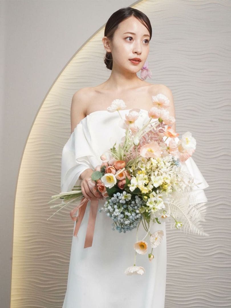 2wayティアードフレアスリーブ スレンダードレス 11号