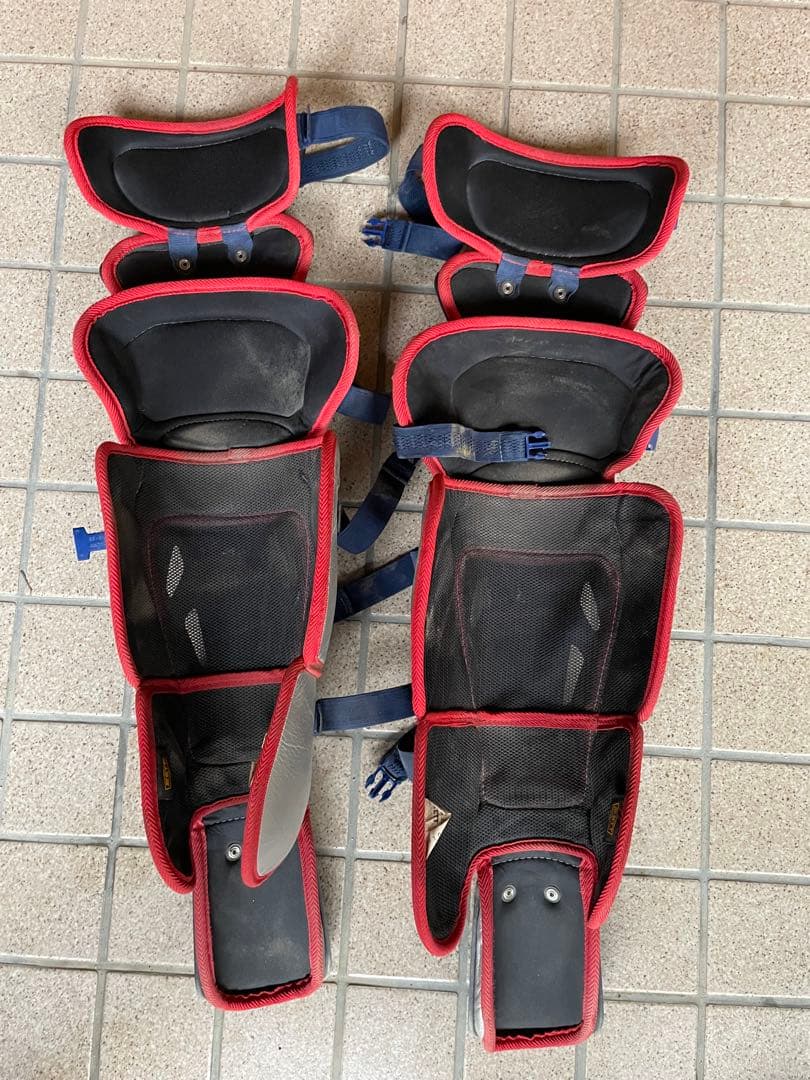 ZETT キャッチャー用具セット ネイビー/レッド