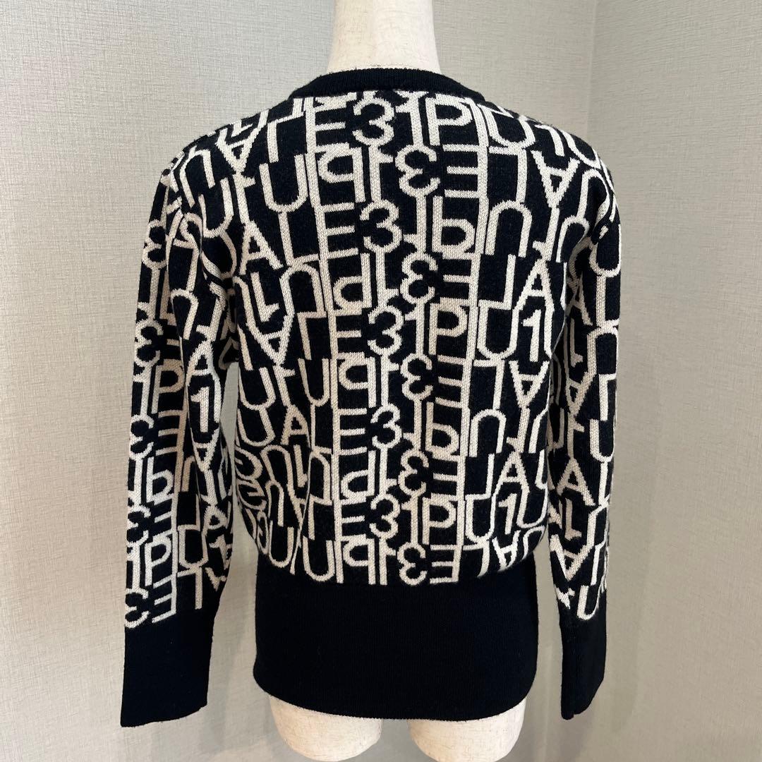 1PIU1UGUALE3 /ウノピゥ ウノウグァーレトレ ニット　ブラック　II