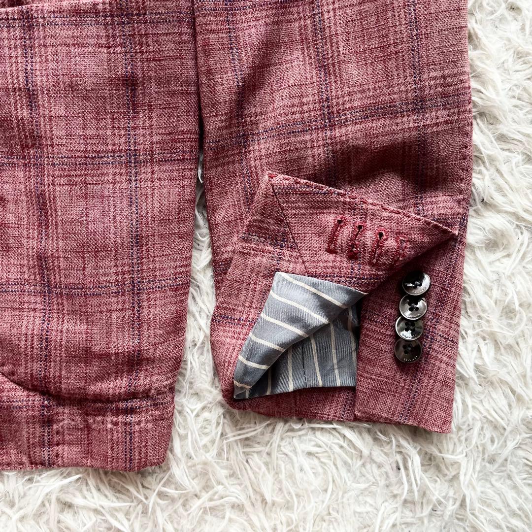 <美品>BOGLIOLI 新ロゴ K.JACKET ピンクジャケット サイズ48