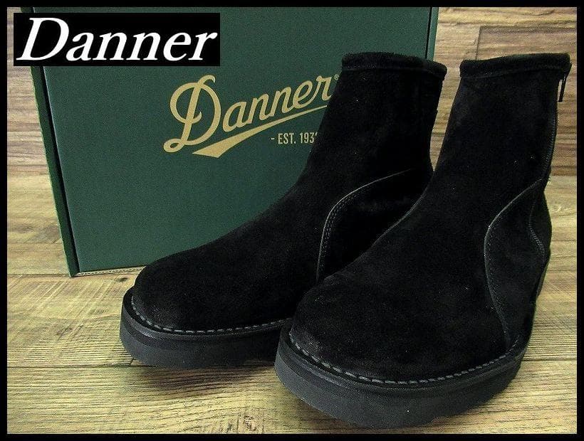 廃盤 新品 ダナー スエードレザー サイドジップ ワーク ブーツ 黒 27.0①