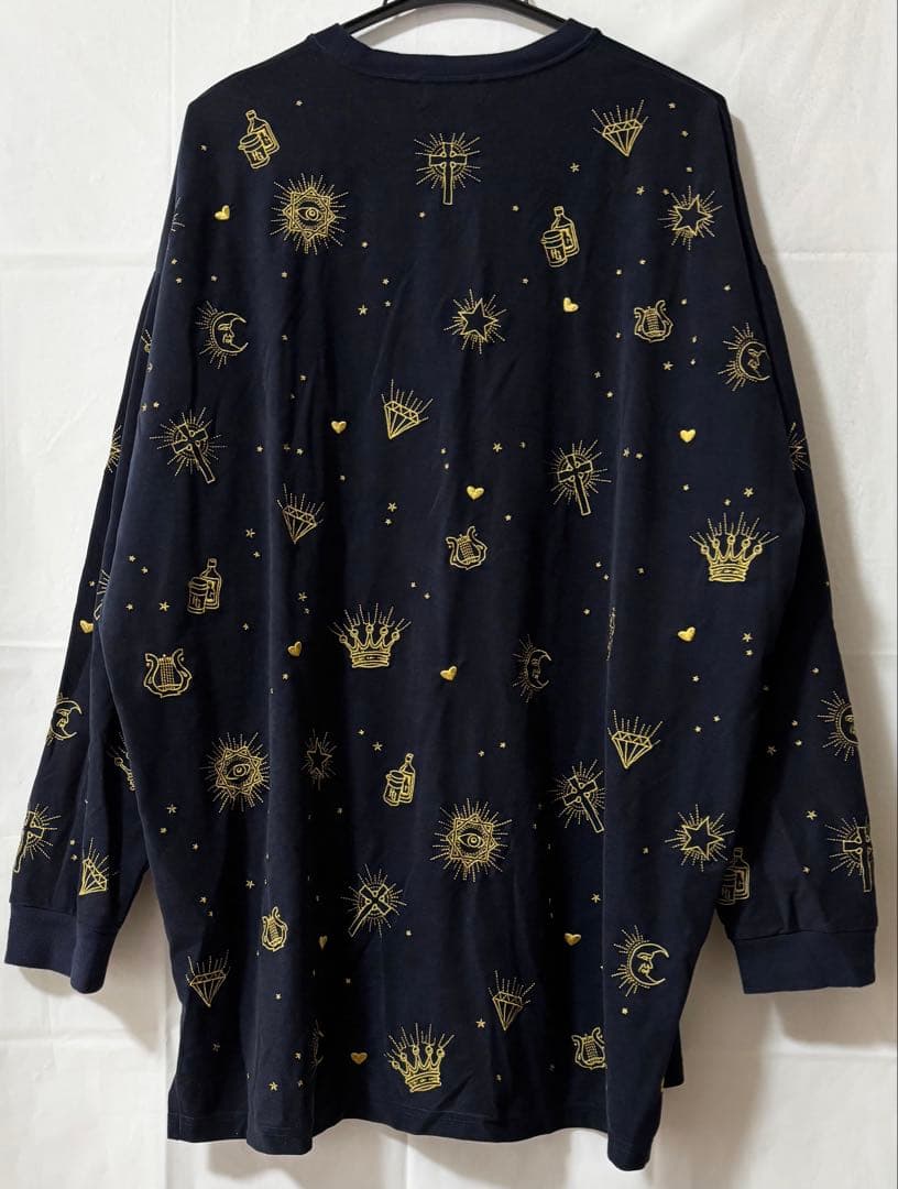 HYSTERIC GLAMOUR 刺繍 カットソー ロンT 長袖ロングシャツ