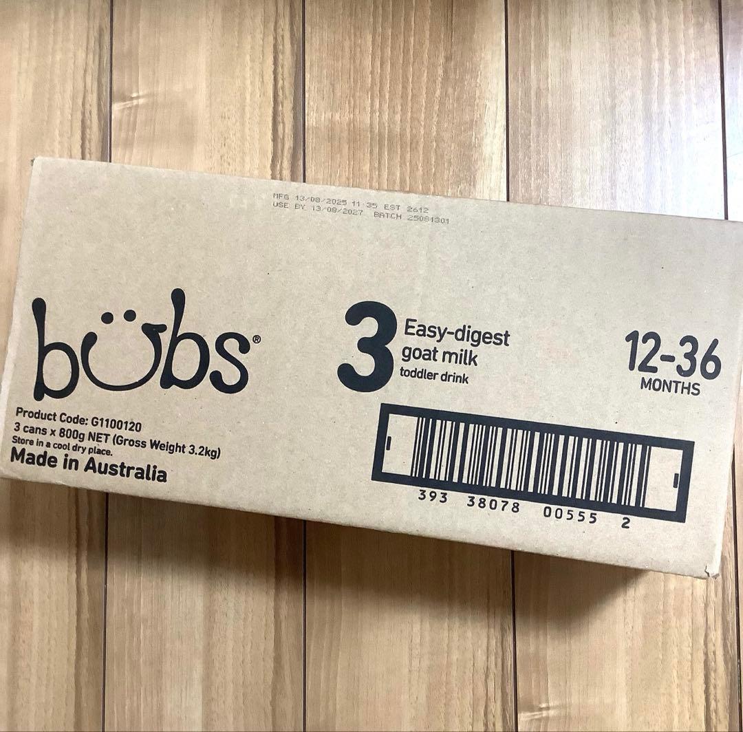 bubsバブズ・ヤギ山羊やぎの粉ミルク ステップ3 (1歳〜3歳)1缶