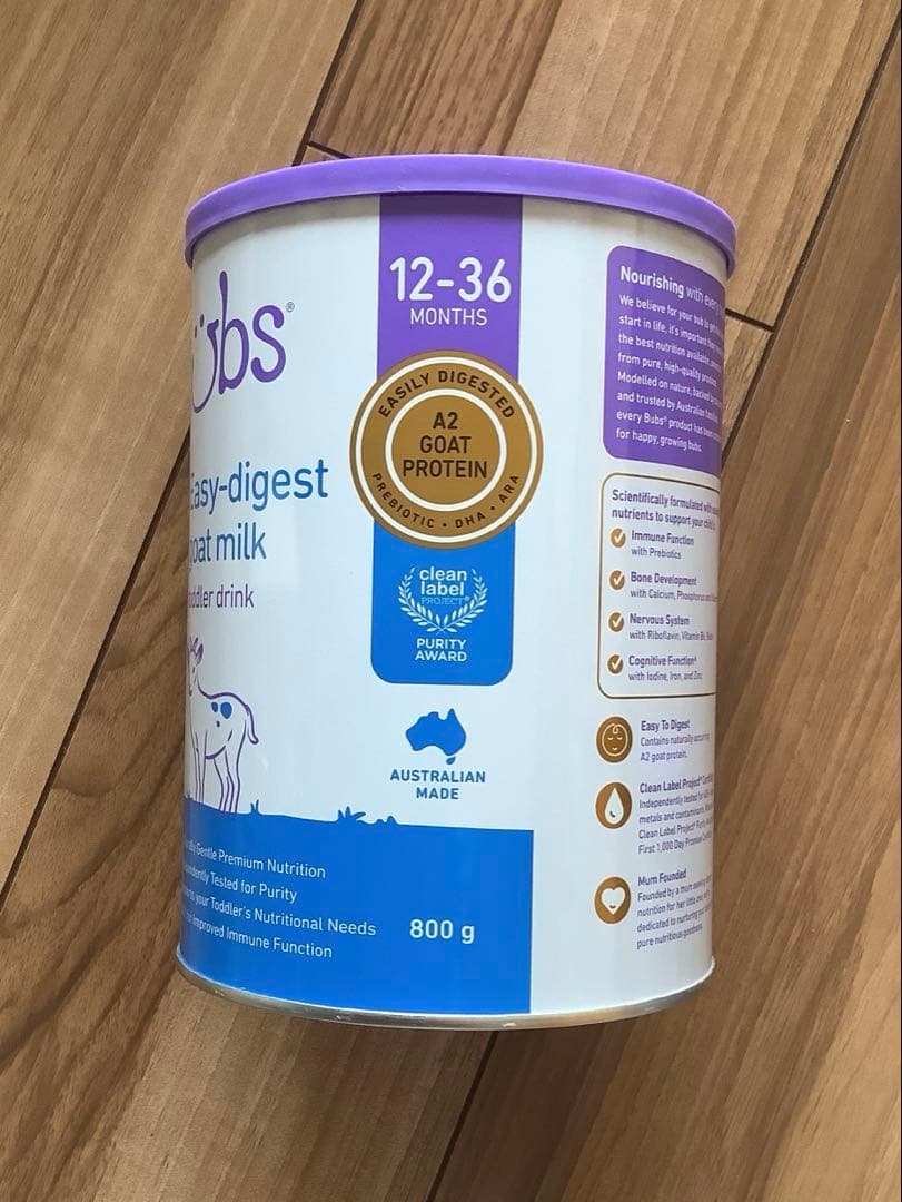 bubsバブズ・ヤギ山羊やぎの粉ミルク ステップ3 (1歳〜3歳)1缶