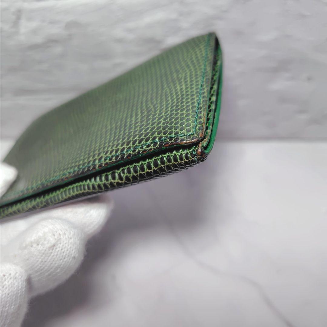 カミーユフォルネ 名刺入れ リザード レザー ビジネス カードケース