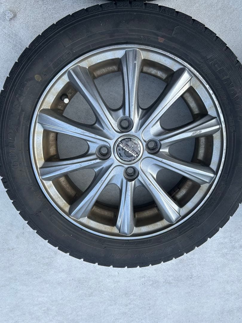 さわっち　スタッドレス　155/65R14 タイヤ・ホイールセット①