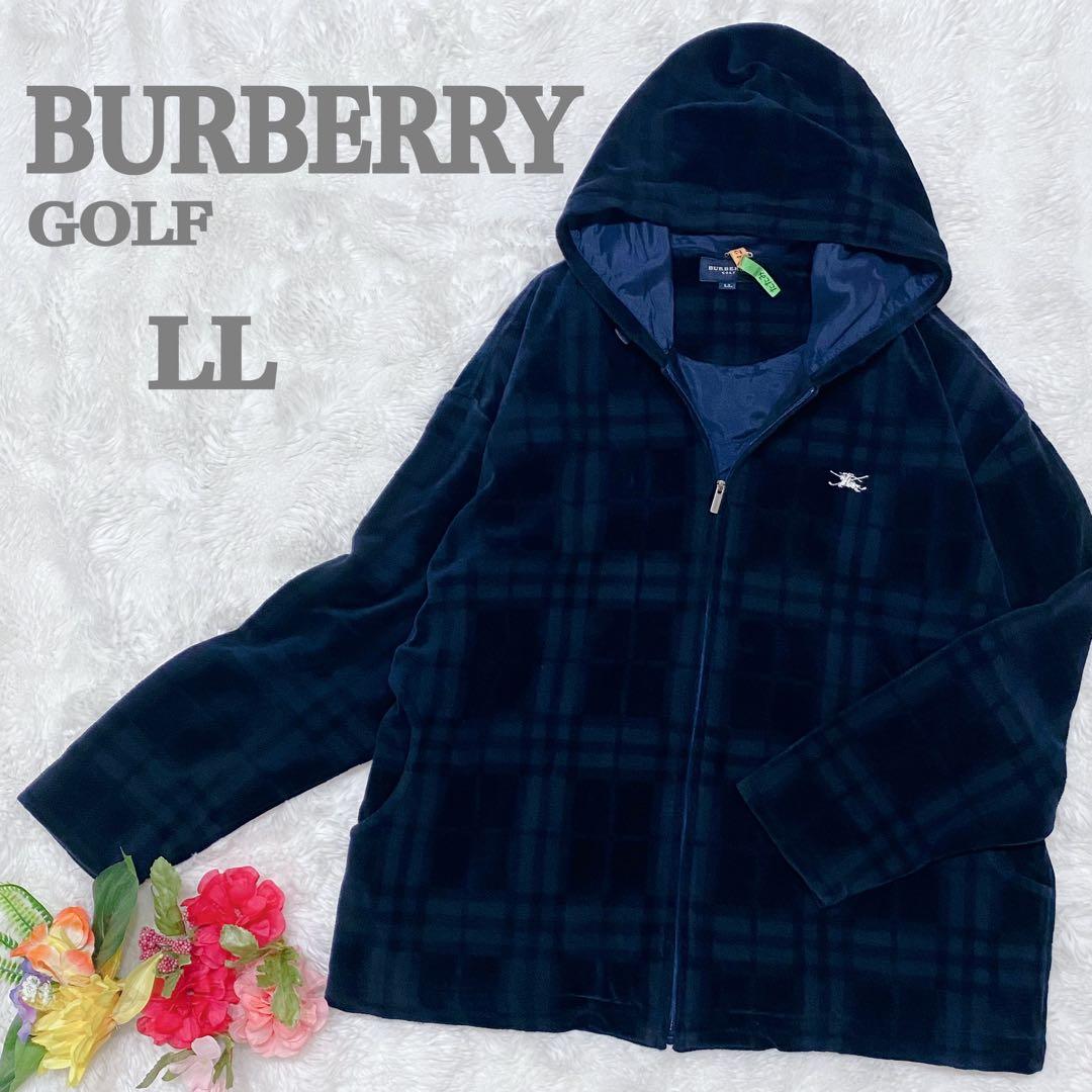 【呉様様】【大きいサイズ】バーバリー ゴルフ ギガチェック ベロア パーカー