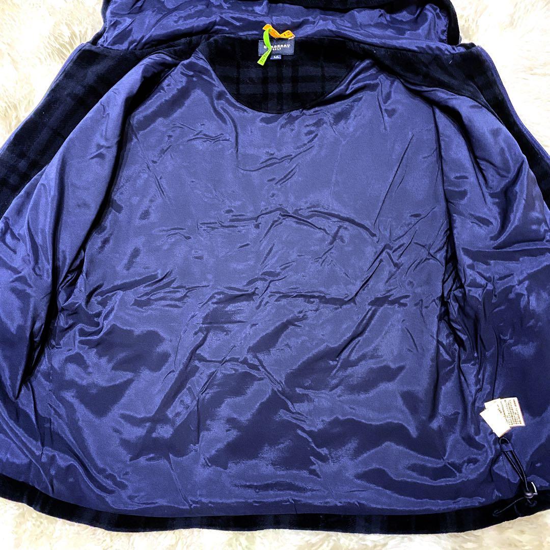 【呉様様】【大きいサイズ】バーバリー ゴルフ ギガチェック ベロア パーカー