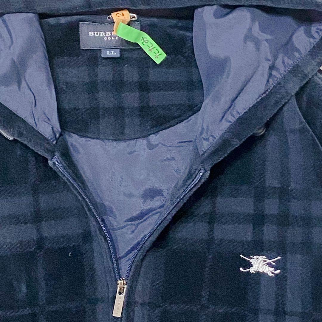 【呉様様】【大きいサイズ】バーバリー ゴルフ ギガチェック ベロア パーカー