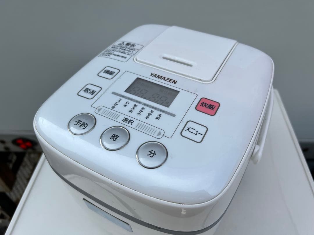 2019年式 3合 YAMAZEN 炊飯器 YJC-300 (W)