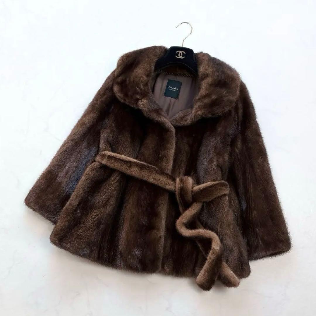 【DAMA collection】SAGA FURS 高級ミンクファーコート M