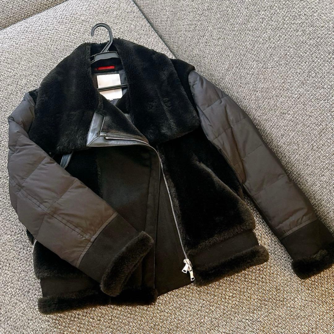 LOVELESS ファーコンビライダースダウン