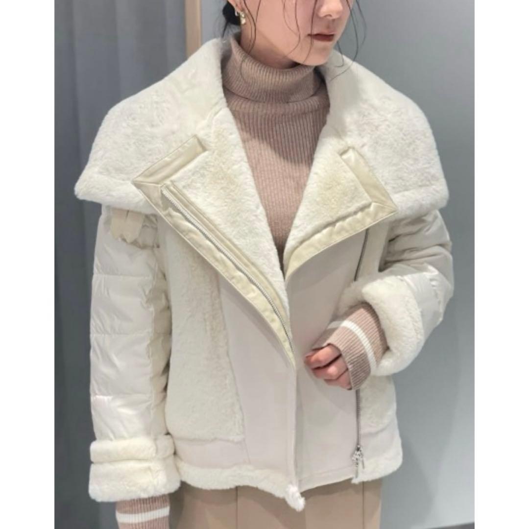 LOVELESS ファーコンビライダースダウン