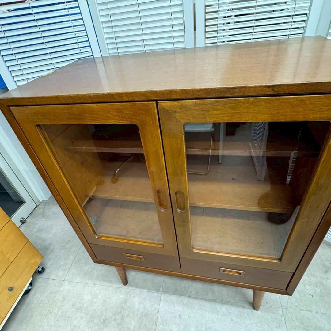 カリモク60 カップボード オーク 美品