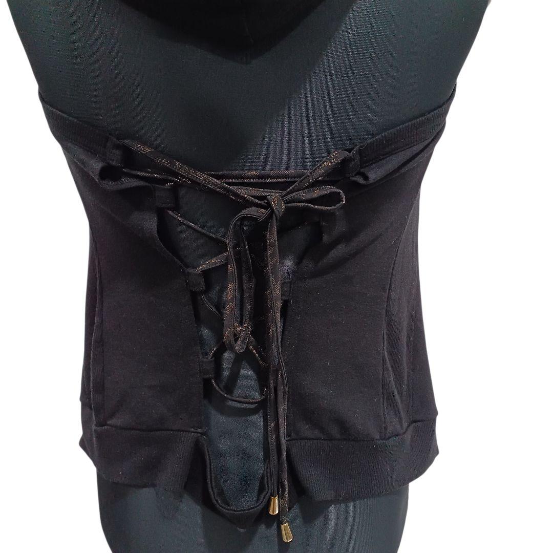 d.i.a. ノースリーブ 背中あき ビッグフード レオパード パーカー ダイヤ