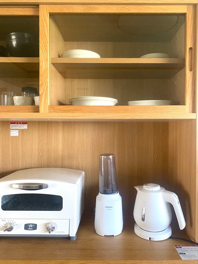 無印良品　食器棚　木製カップボード　オーク材　幅120cm