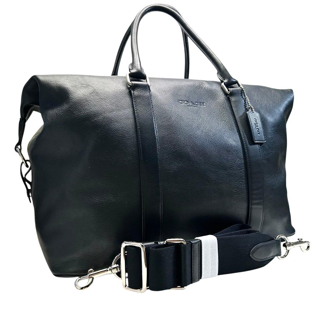 美品　COACH コーチ　F54765 レザー　2wayボストンバッグ　大容量