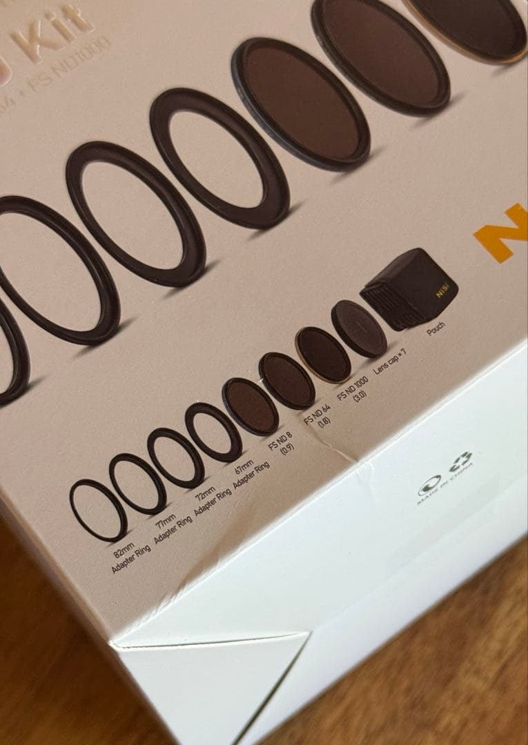 NiSi SWIFT FS NDキット(8+64+1000) 67-82mm