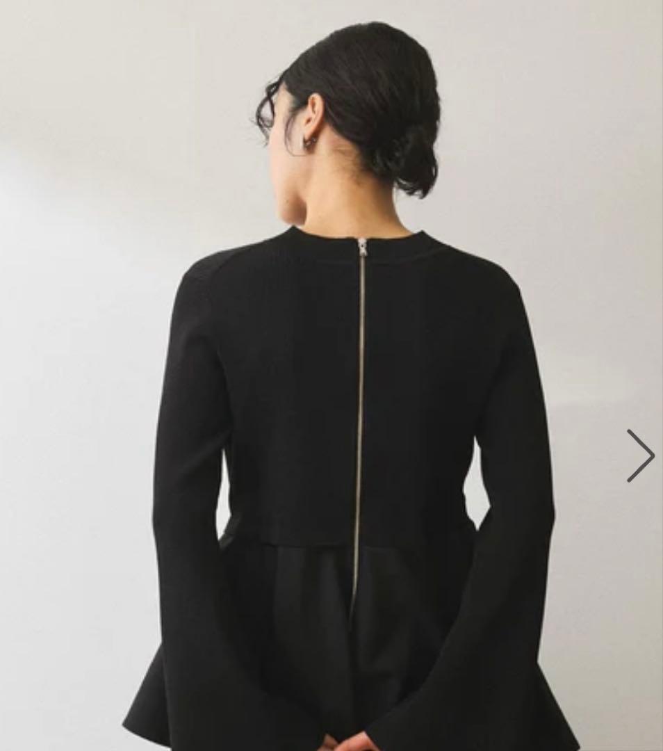 再値下げ！【アダムエロペ】ペプラムコンビニットプルオーバー　　新品未使用