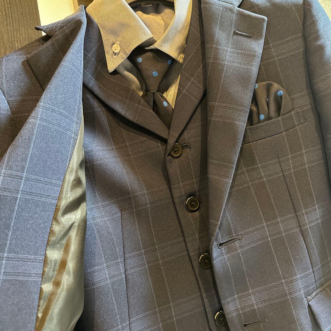 【美品】ワンダーファクトリー140cm 男の子 フォーマルスーツ 入学式、卒業式