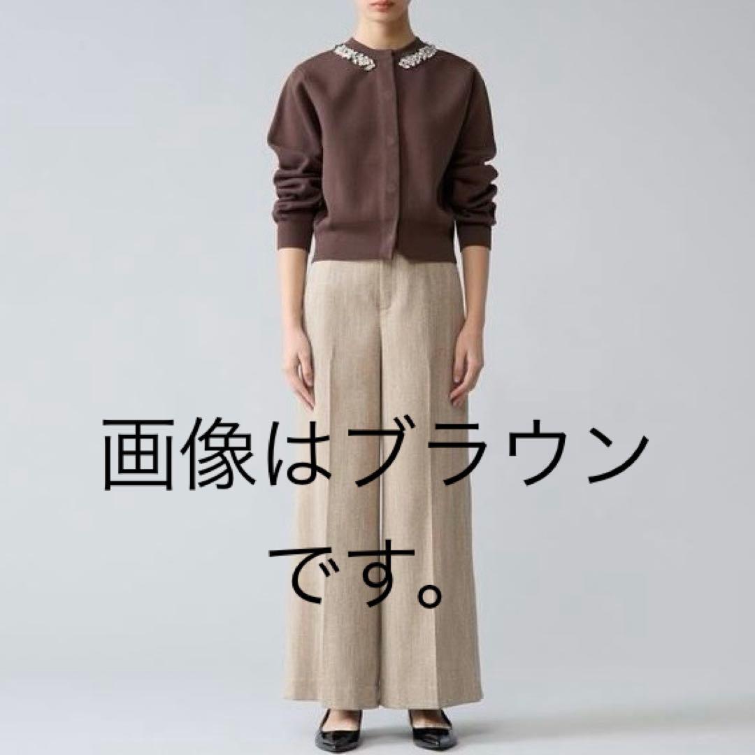 【TIARA】ビジューネックカーディガン