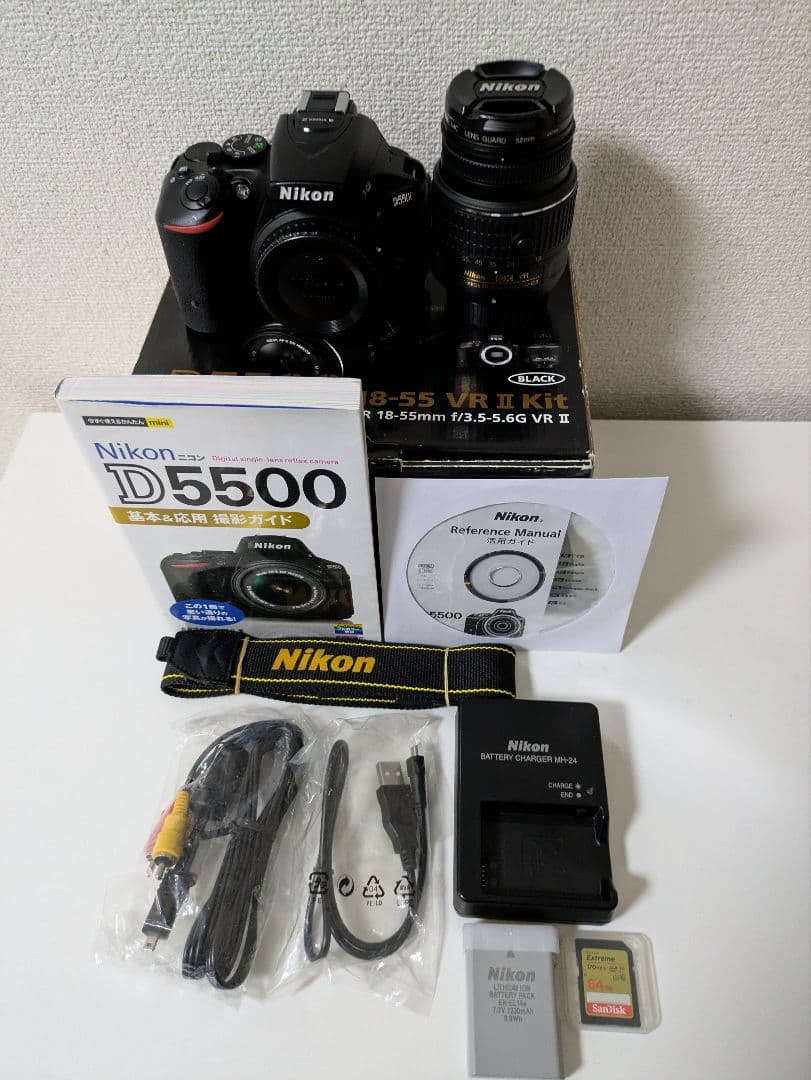 Nikon　D5500＋レンズ　 　　　　　　S数1,365回 1.4%以下