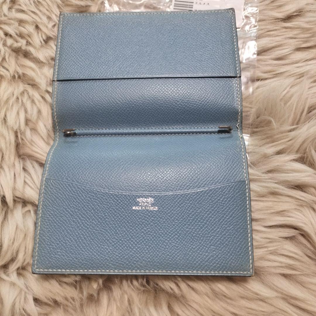 エルメス アジェンダ クシュベル ブルージーン 手帳カバー HERMES