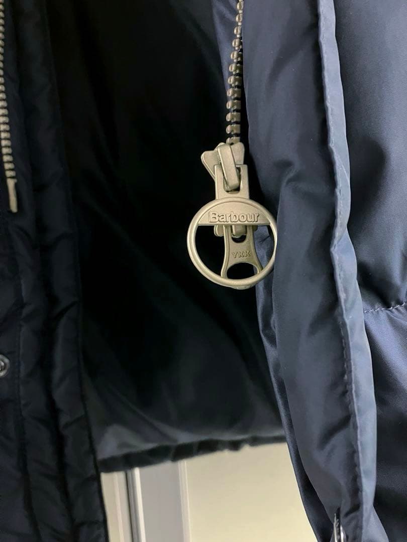 【Barbour】NAVY Hooded Bedale down Jacket