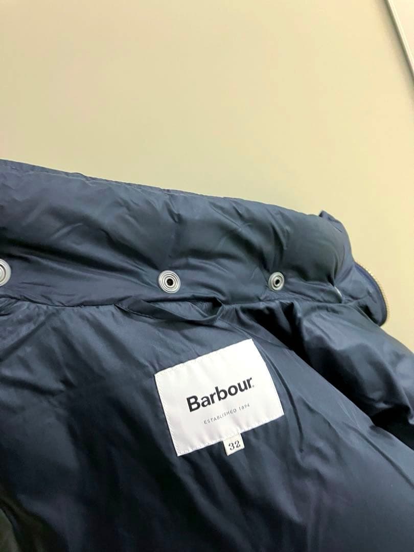 【Barbour】NAVY Hooded Bedale down Jacket