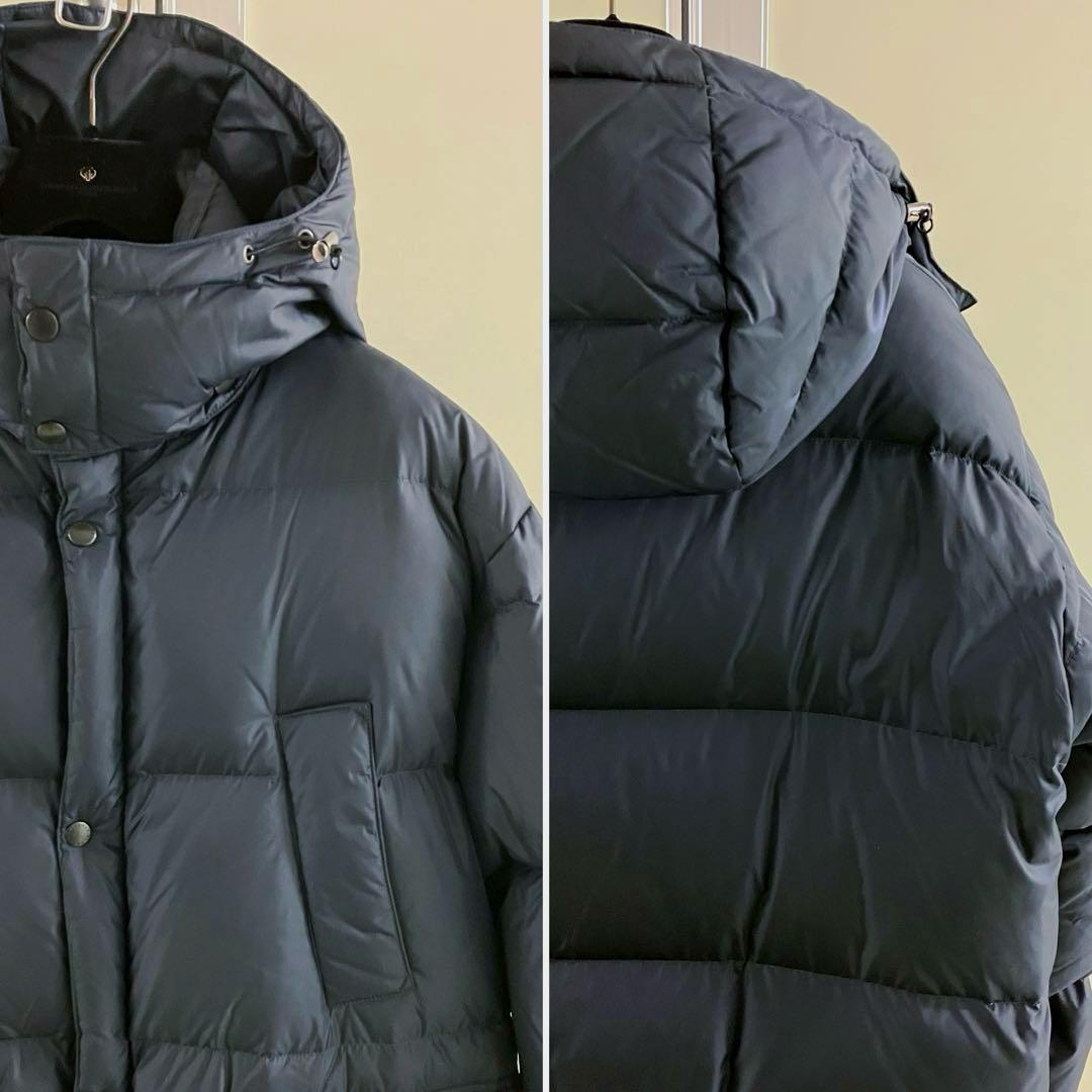 【Barbour】NAVY Hooded Bedale down Jacket
