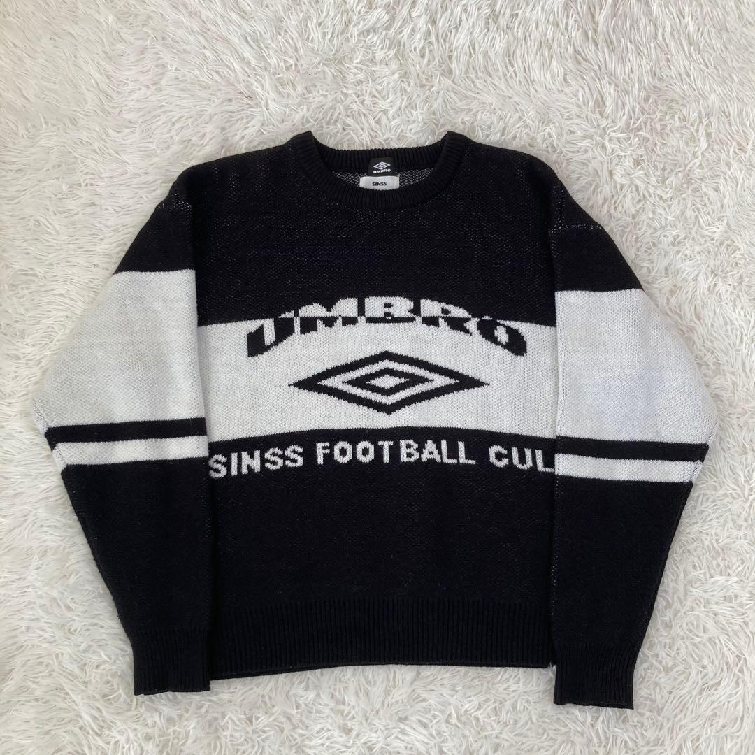 い*け様 【最終値下げ】SINSS×UMBRO オーバーサイズニット ブラック