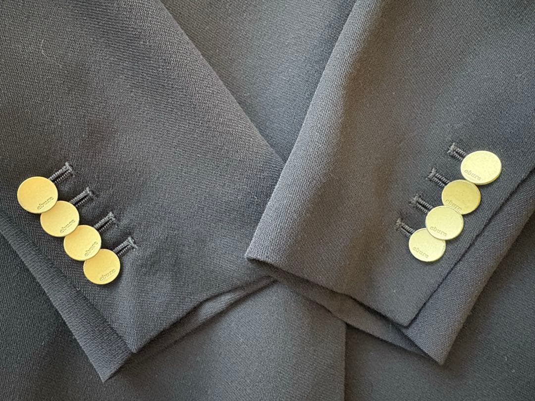 ebure エブール ダブルテーラードジャケット　ダークネイビー（サイズ38）