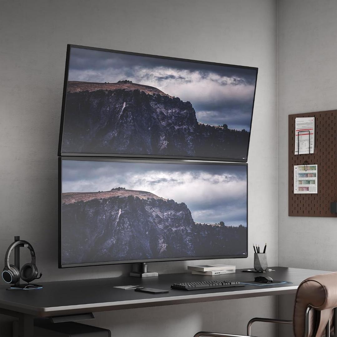 新品✨2画面 モニターアーム ロングポール 60.5cm 最大57インチ