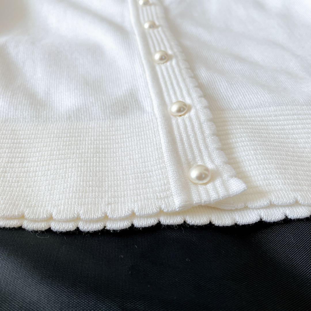 タグ付✨Rene ニットカーディガン 2021 パールボタン スカラップフリル