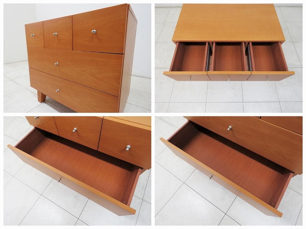 unico ウニコ MIO チェスト 北欧モダンデザイン ナチュラル 状態良好