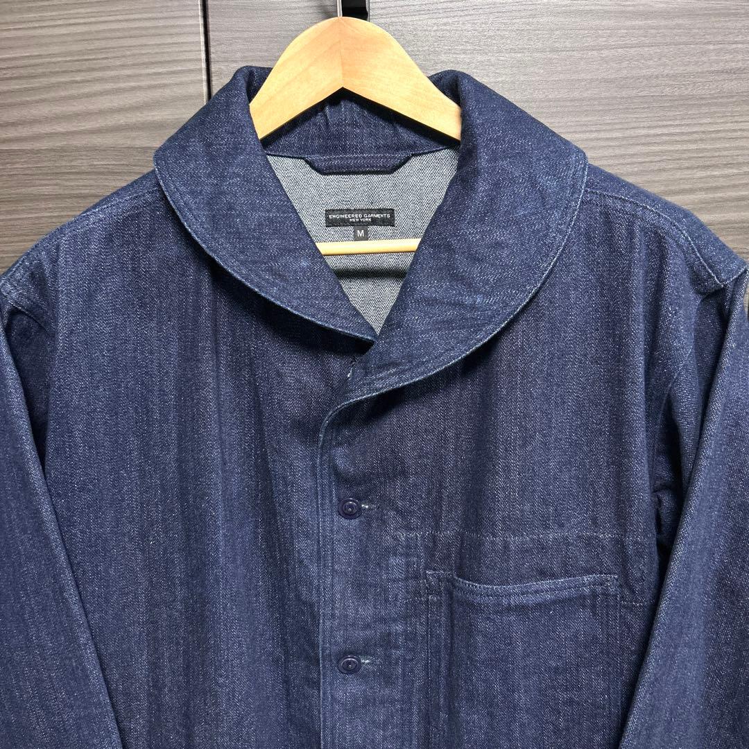 エンジニアードガーメンツ カバーオール デニムジャケット ショールカラー M