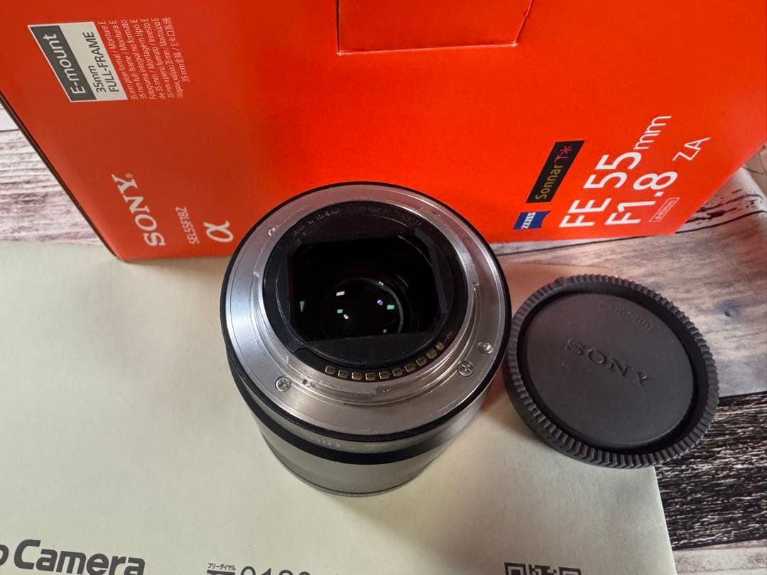 【良品】FE 55mm F1.8 ZA SEL55F18Z 新品UVフィルタ付属