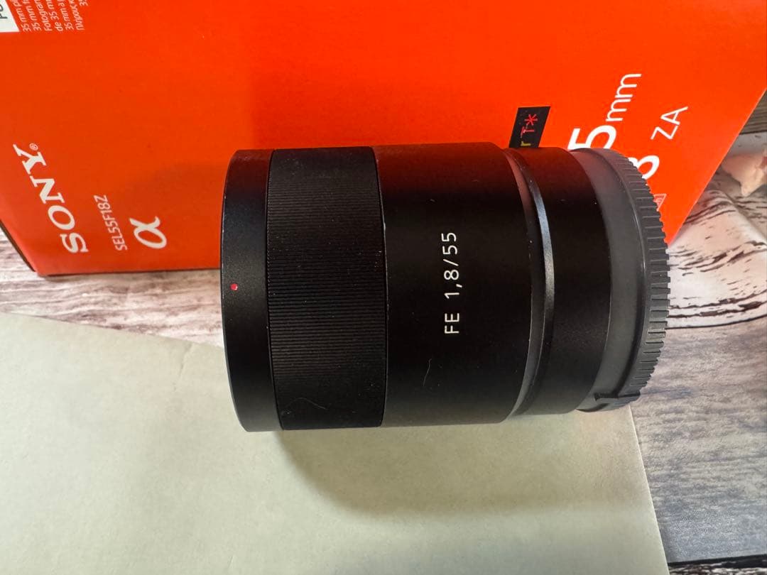【良品】FE 55mm F1.8 ZA SEL55F18Z 新品UVフィルタ付属