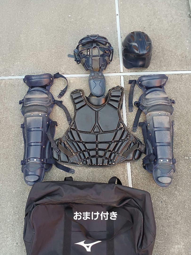 ス*ー様 野球　キャッチャー防具　バック付き