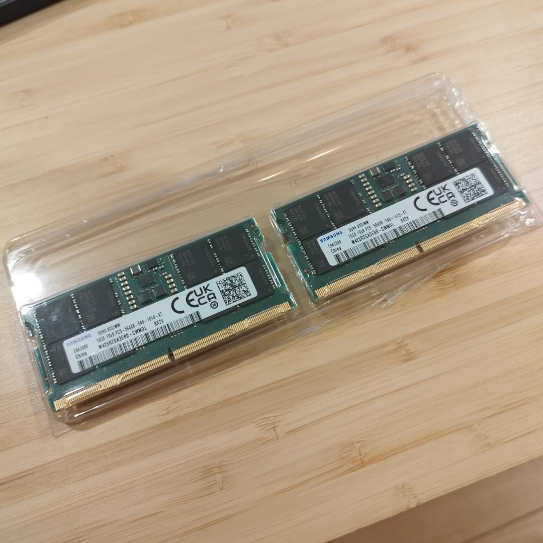 Samsung DDR5 SODIMM 2x16GB・32GB 5600mhz