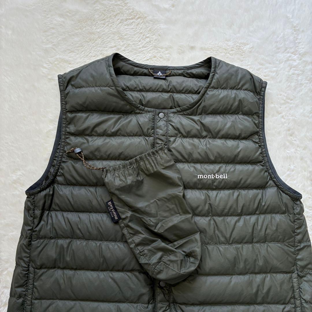 美品 モンベル スペリオダウン ラウンドネックベスト L 1101505