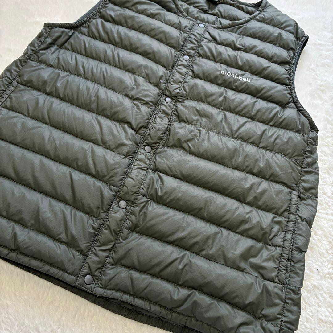 美品 モンベル スペリオダウン ラウンドネックベスト L 1101505