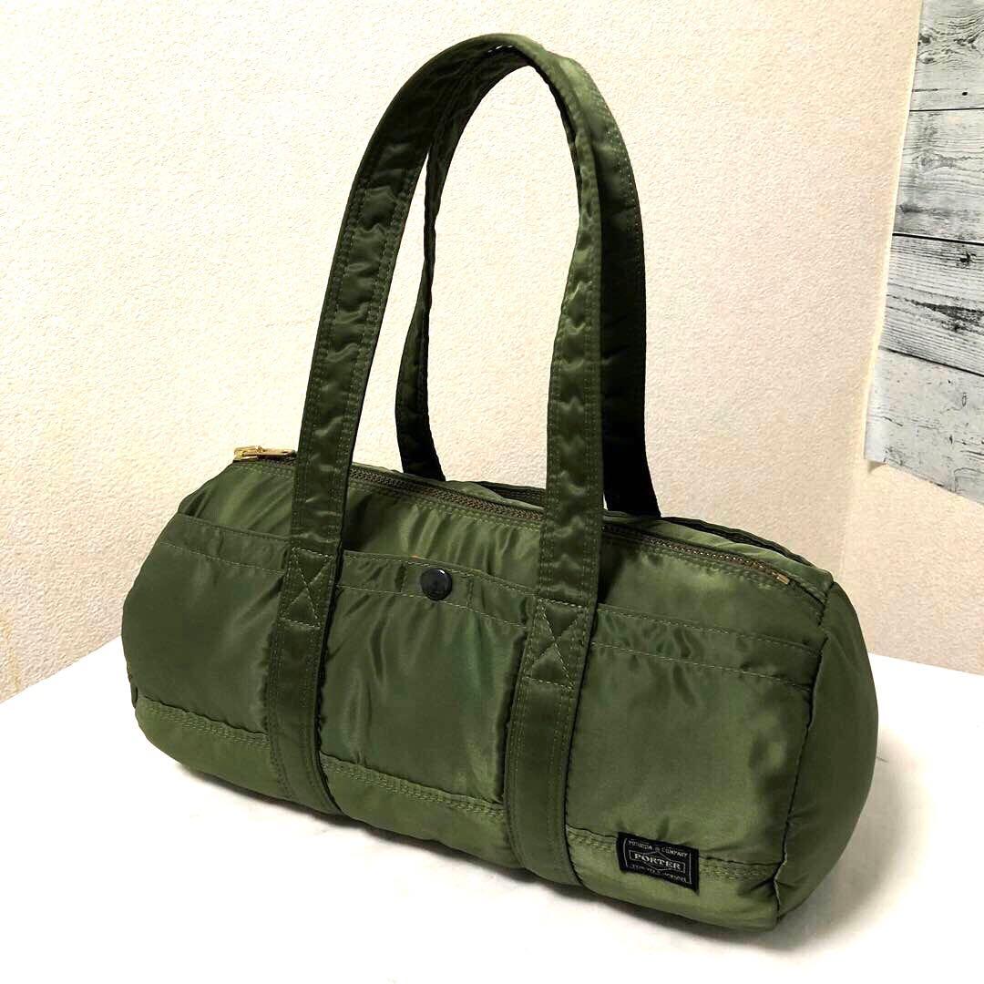 超美品✨希少 ポーター タンカー ダッフル ミニボストンバッグLサイズ セージ