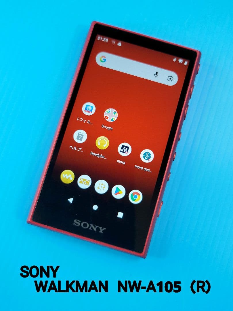 【極美品】SONY WALKMAN NW-A105（R）レッド 16GB ,