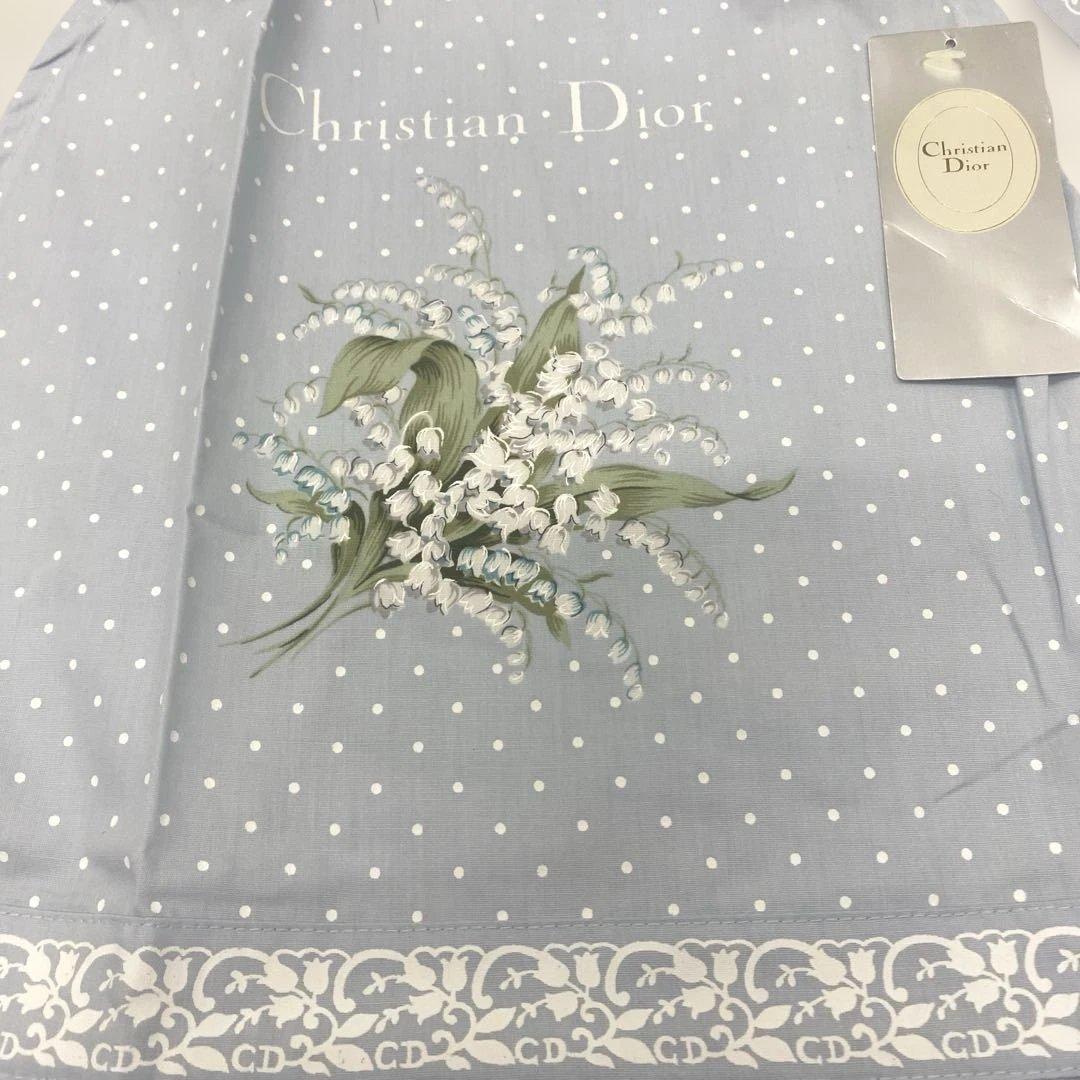 新品✨Diorクリスチャンディオール エプロン すずらんミュゲ 花柄　タグ付