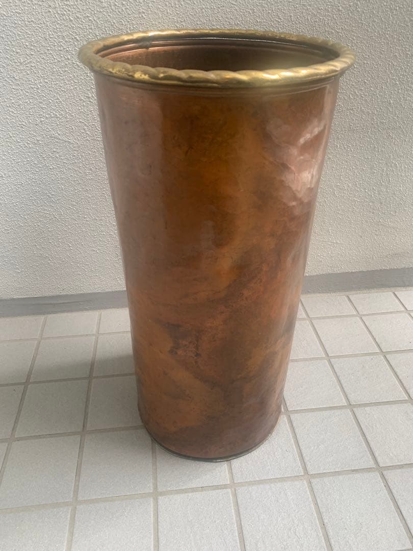 銅　ブロンズ　イタリア　傘立て　ヴィンテージ　中古